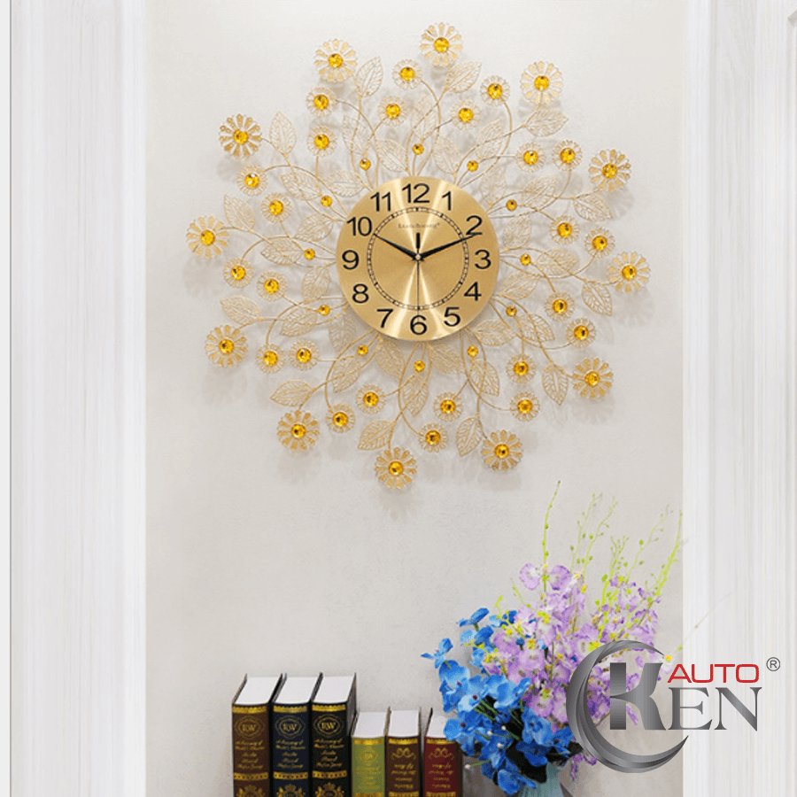 Đồng hồ treo tường KD29 như mang khu vườn hoa đầy sức sống vào nhà bạn, không nhiều màu, nhưng đủ rực rỡ níu kéo mọi cái nhìn