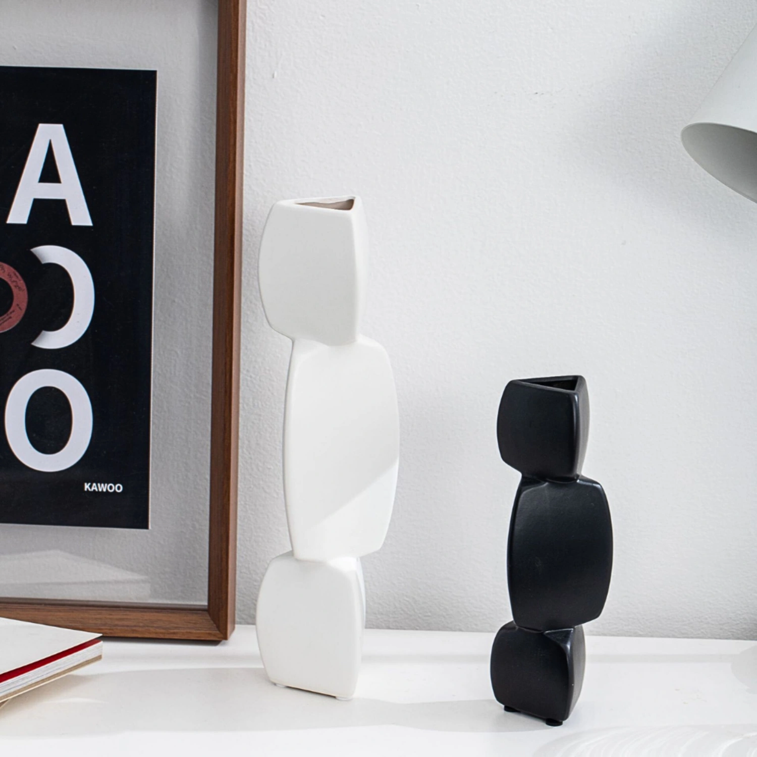 Bình Xếp Tầng Decor Gốm Bắc Âu