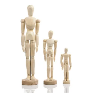 Mô Hình Người Gỗ Decor Bàn Làm Việc